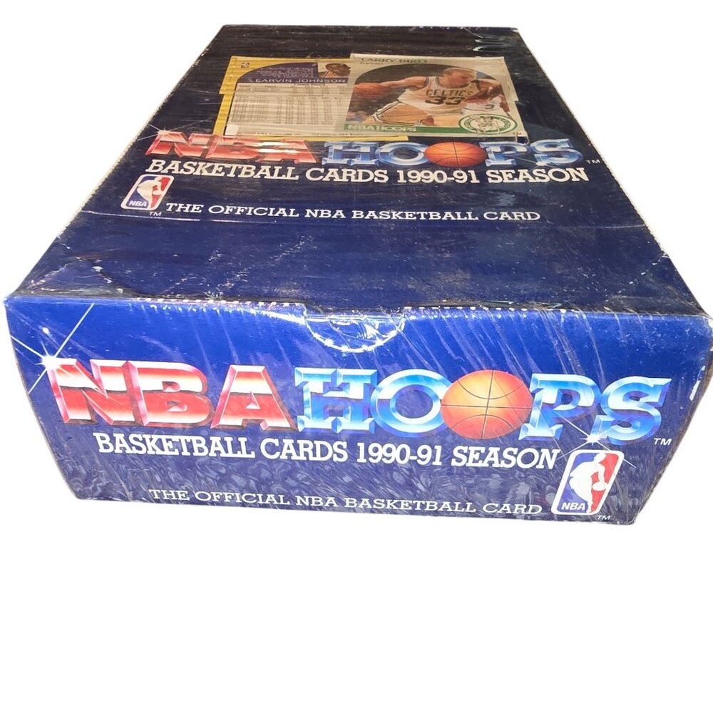 NBA Hoops Basketball Cards 1990-91 Factory-Sealed Box 36 Packs Bird Magic BA16 - Picture 3 of 7